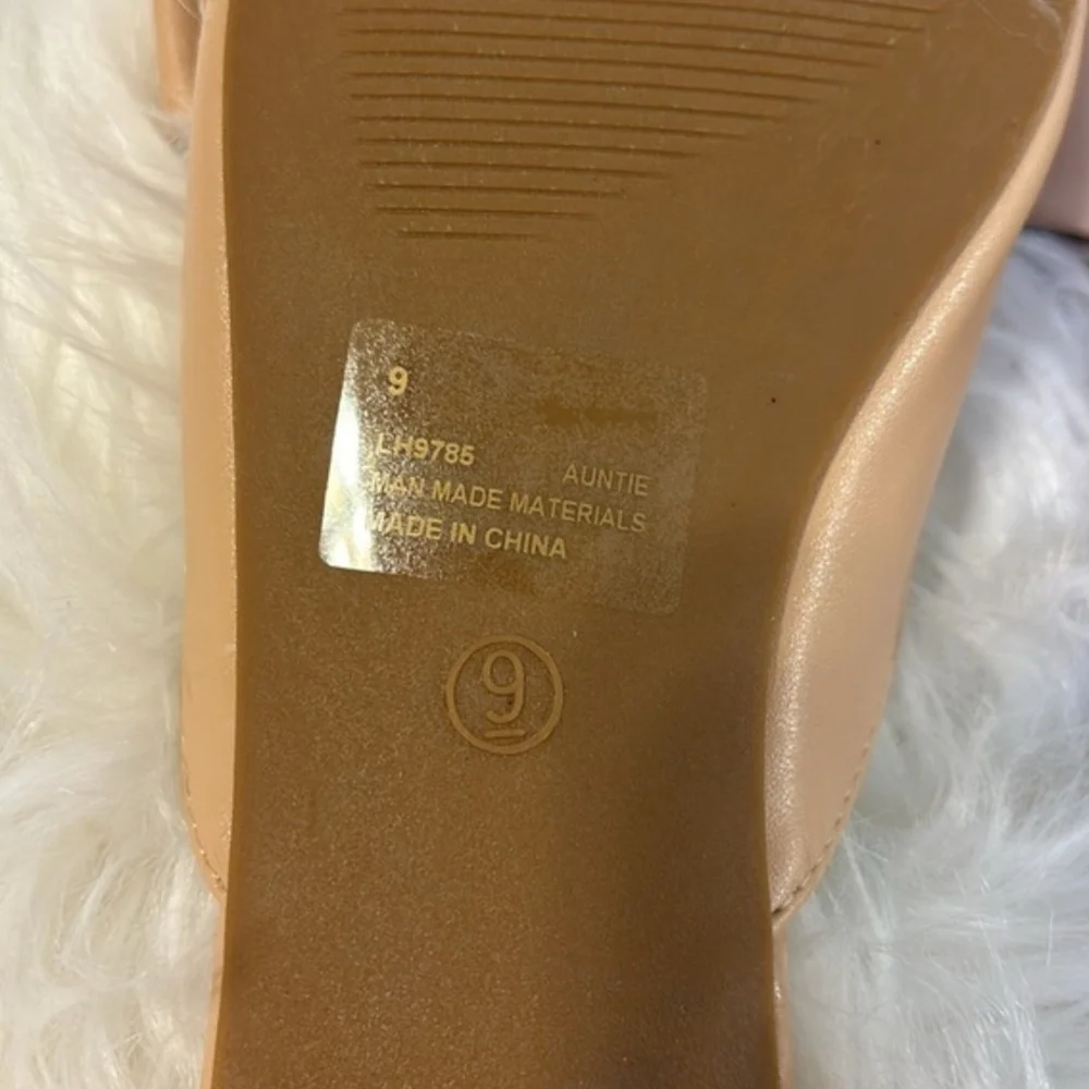 Cape Robbin Women's Nude Embellished Mules - Picture 3 of 4